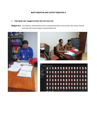 BUKTI KEGIATAN DAN OUTPUT KEGIATAN 3