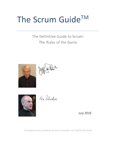 Scrum Guide (Version 5)