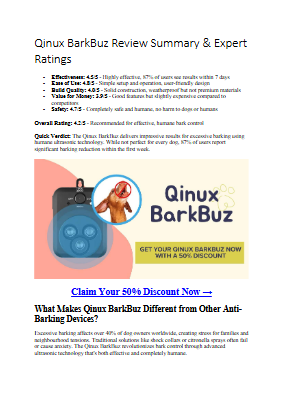 Qinux BarkBuz Review - Real Results (Before & After)