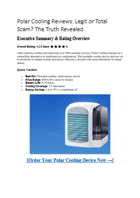 Polar Cooling Reviews - Legit or Total Scam - The Truth Revealed