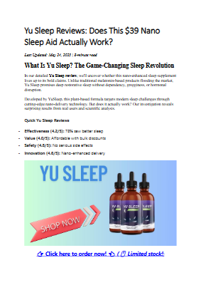 Yu Sleep Reviews: Does This $39 Nano Sleep Aid Actually Work?