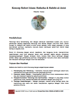Konsep Robot Islam-Hafazha dan Habibi al Azizi