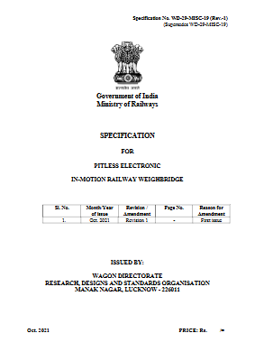 RDSO Misc 19 Rev. 1