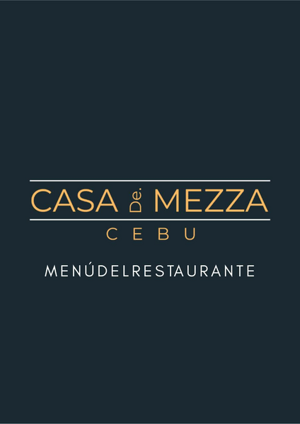 Casa De Mezza Menu