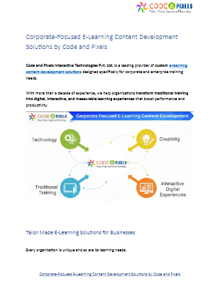Explore e-learning with Visual Paradigm Online: Code and Pixels