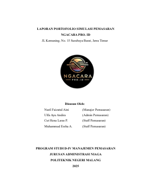 PORTOFOLIO FINAL KLP D - NGACARA PRO. ID