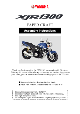 XJR1300 Assemble Instruction