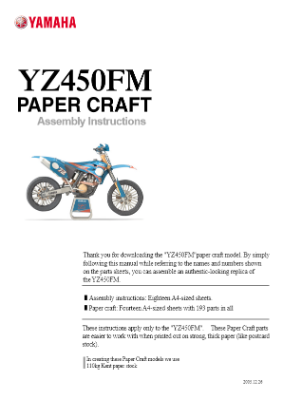 YZ450FM Assembly Instruction