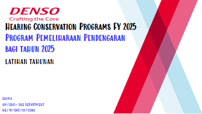 Hearing conservation training materials