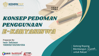KONSEP PEDOMAN PENGGUNAAN E-KARYASISWA