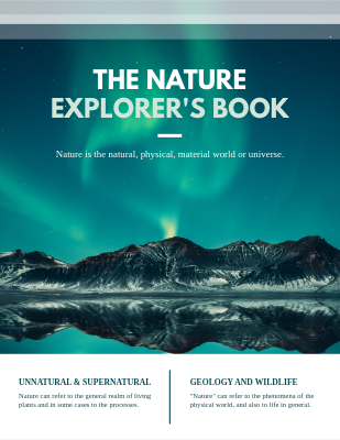 Nature Explorer Booklet