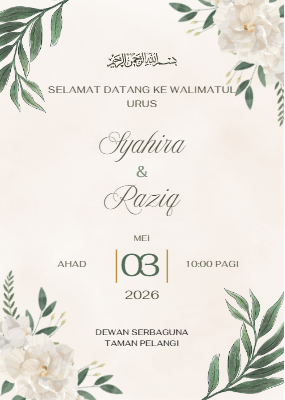 R3JlZW4gQ3JlYW0gQWVzdGhldGljIE1pbmltYWxpc3QgV2F0ZXJjb2xvciBXZWRkaW5nIEludml0YXRpb24ucGRm